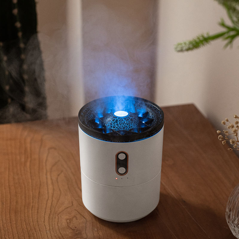 Jdl Wholesale Portable Fire Effect Volcano Humidifier China Manufacturer Cool Mist Mini Flame Humidifier Luftbefeuchte 