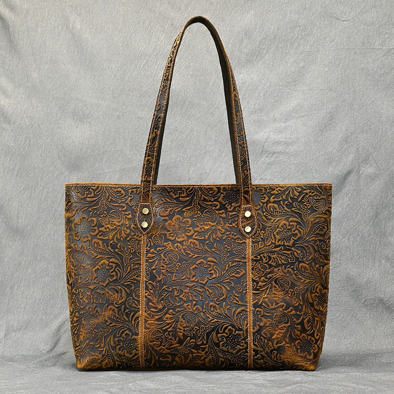 Fashion Luxury Handbag Women Tote Bags Ladies Retro Shoulder Bag Simple Large Capacity 