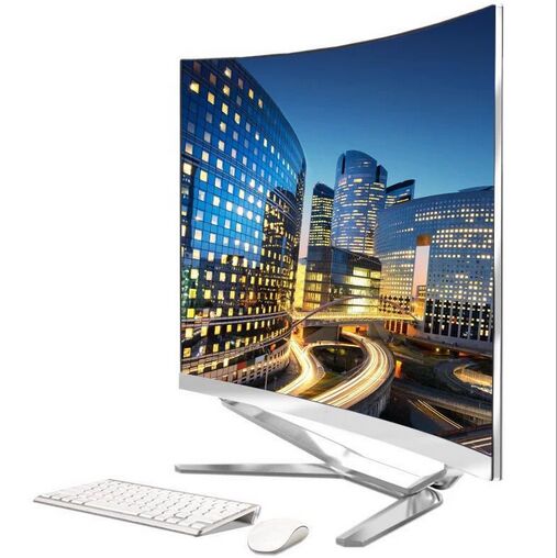 Curved 27'' All In One Pc Intel Core I7 Quad Core 8gb Ram 256gb Ssd+500gb Hdd 1920*1080p Fhd Ips Screen Monoblock Computer 