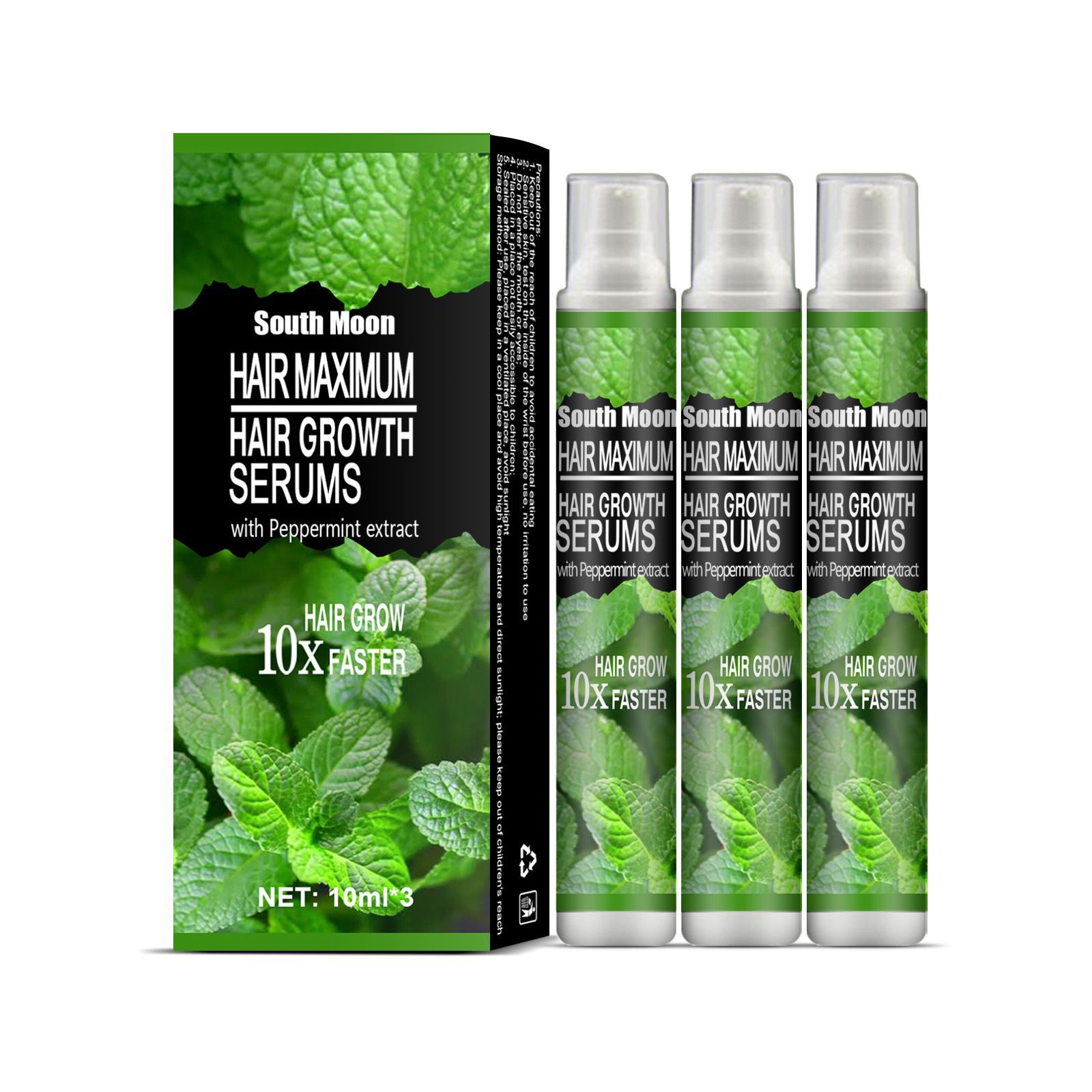 South Moon Hair Growth Sprays Products For Men Women Fast Regrowth Oil Hair Scalp Treatment Hair Grow Beauty Health 
