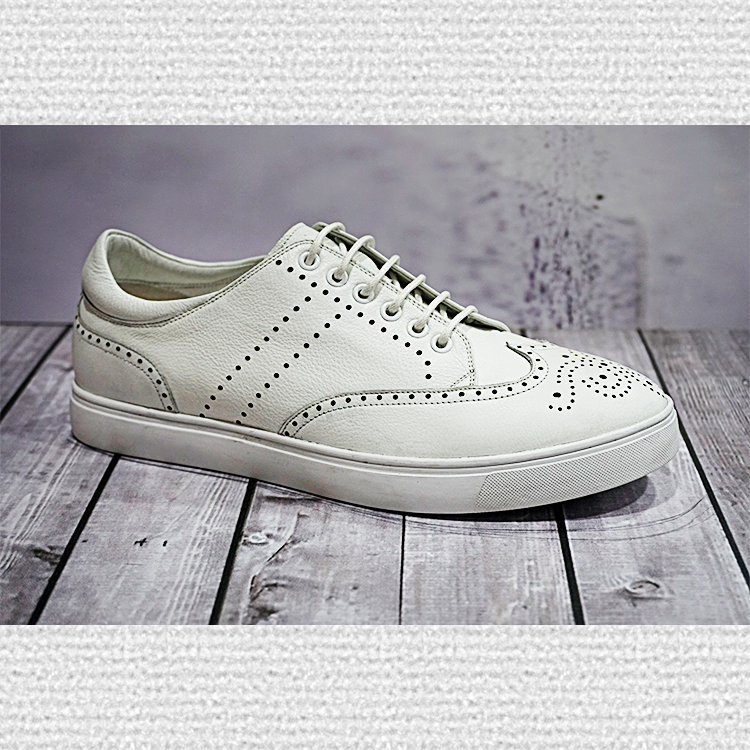Fashionable Cool Style Black Brand Design Shoes Genuine Leather Oem Sports Shoes Running Custom Men's Sneakers 