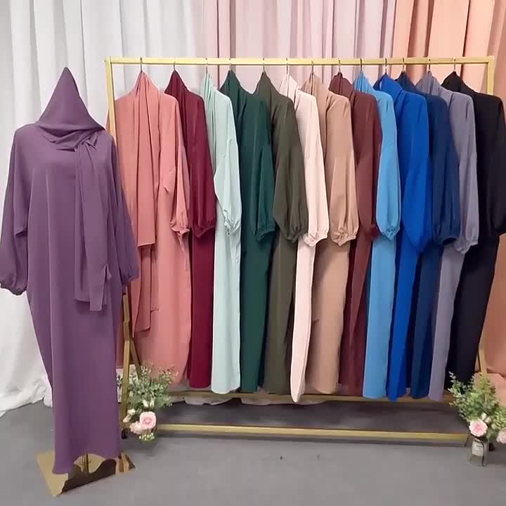 2022 Abaya Dubai Best Selling Monsoon Bring Hijab Abaya Women Muslim Dress Long Sleeve Maxi Dress For Muslim 
