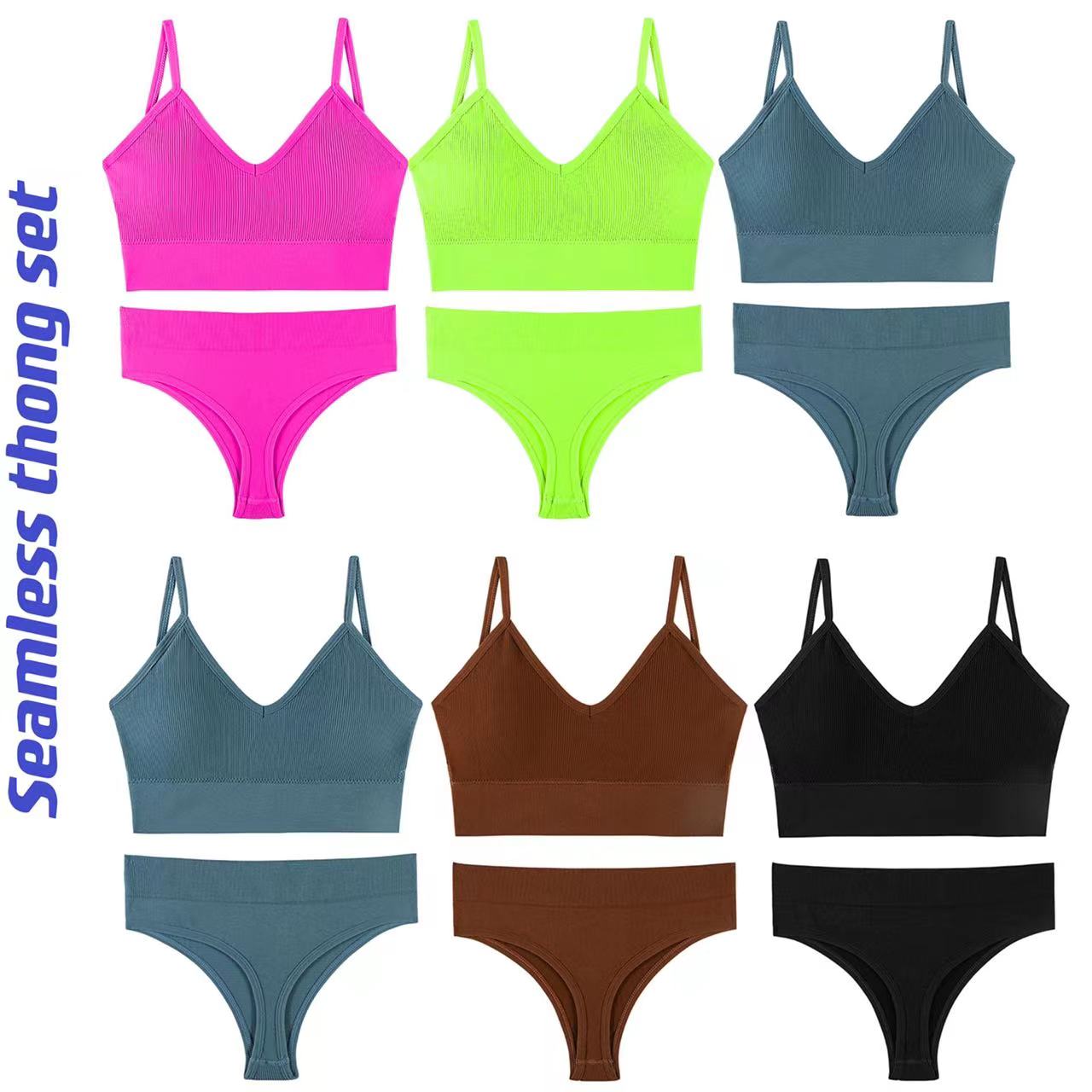 Custom Skims Bra And Thong Panties Set Lingerie Women Underwear Two Piece Sexy Seamless Sports Sexy Lingerie Set 2023 Clothing 