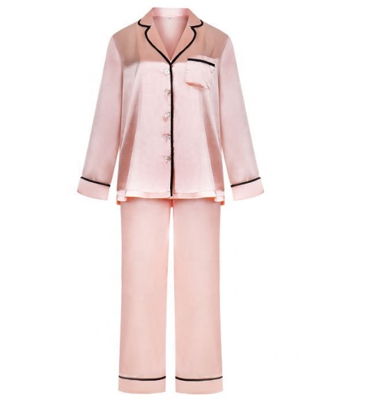 High Quality Custom Logo Long Sleeve Women Pajamas Set Home Wear Set Nightwear Plus Size Women's Clothing Women's Sleepwear 