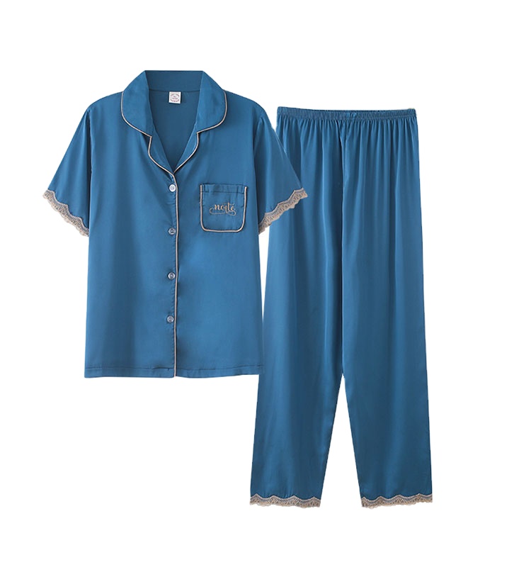 Designer Women Pajamas Summer Silk Couple Wear Ice Silkpajamas For Men And Women Silk Pajamas Men Pajama Sleepwear Sets 
