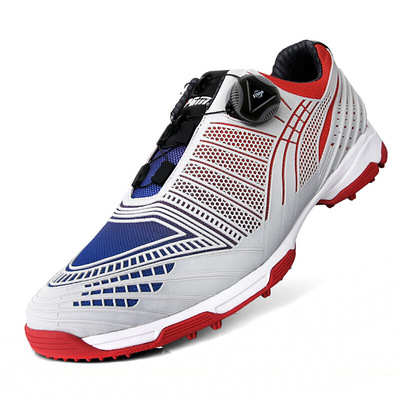 Golf Gradient Color Ball Shoes Men's Button Buckle Shoelace Sports Shoes 