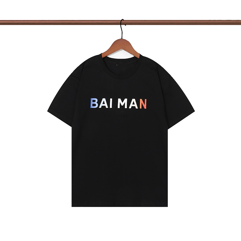 High Quality Luxury Designer T-shirts For Men Clothes Famous Brands Women Unisex Clothing Shirts Cotton Print Man White T-shirt 