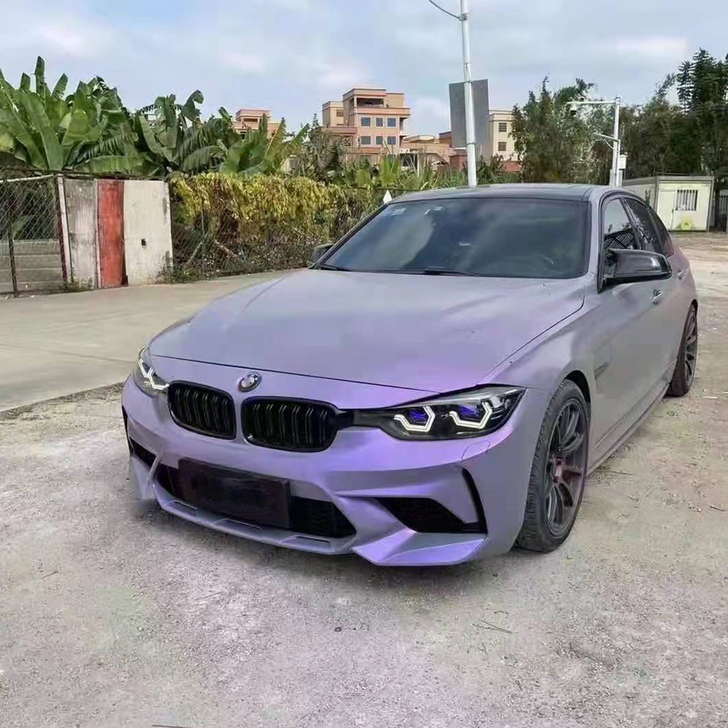 Car Body Kits Auto Spare Parts Pp Bumpers Complete For Bmw 3 Series F30 Upgrade To M3c Model With Front Bumper Grilles 