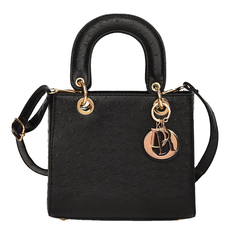 Branded Style Luxury Quality Genuine Ostrich Skin Leather Women Fashion Handbag Ladies Bags Handbags 