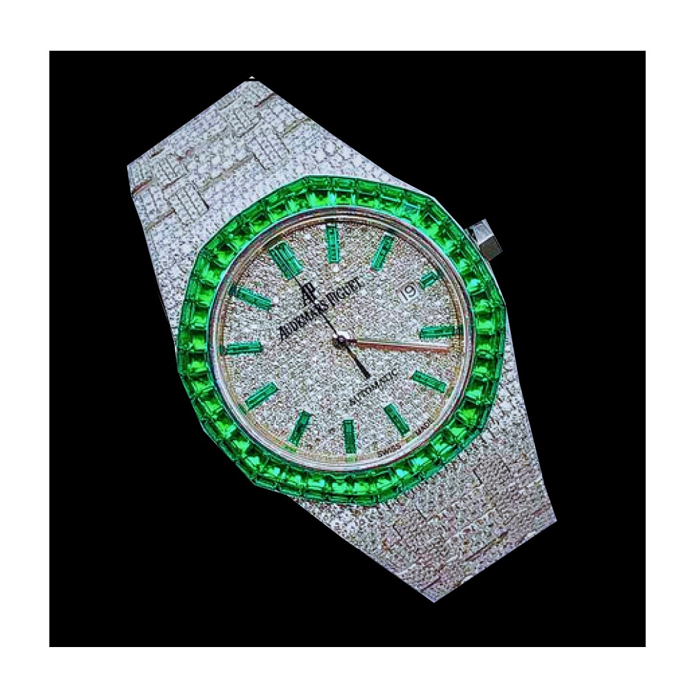 Luxury Mechanical Diamond Watch for Men & Women Automatic Self Winding Stainless Steel Wrist Watch High-Quality Watch From India