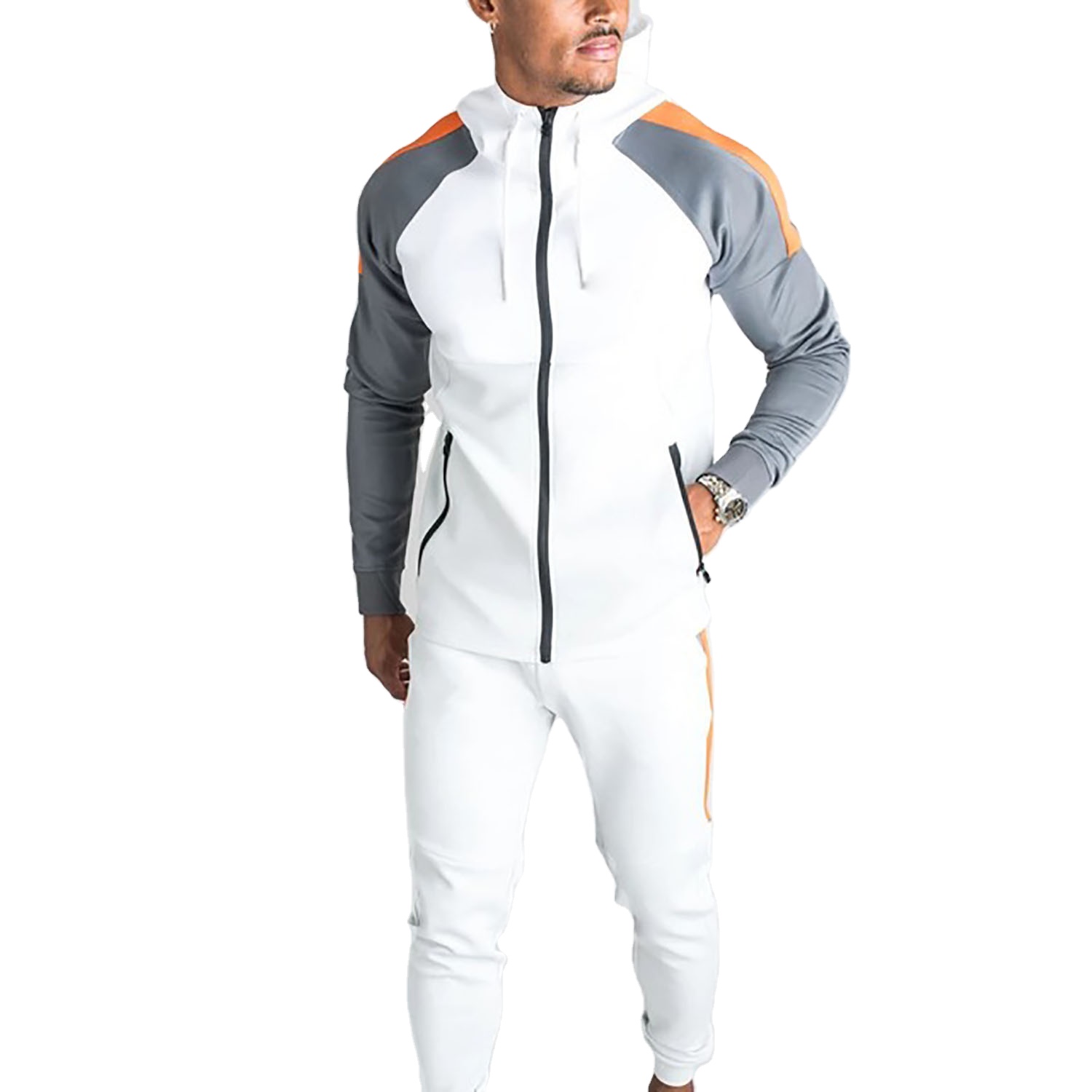Tracksuit Sportswear For Men Custom Slim Fit Gym Comfortable Men's Tracksuit With Factory Price 