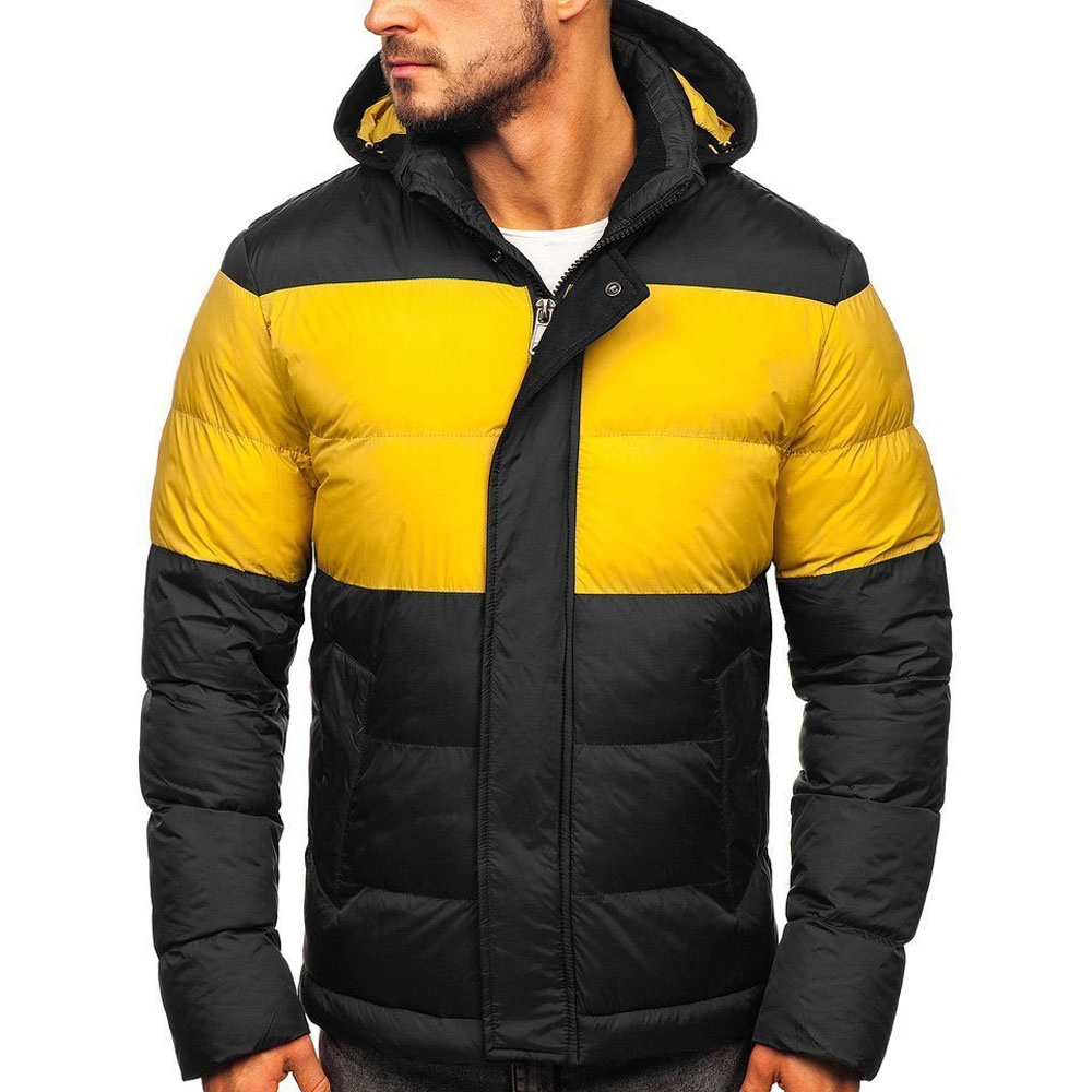 2022 Wholesale Men's Quilted Down Winter Jacket Two Toned Windbreaker Warm Lightweight Puffer Jackets 