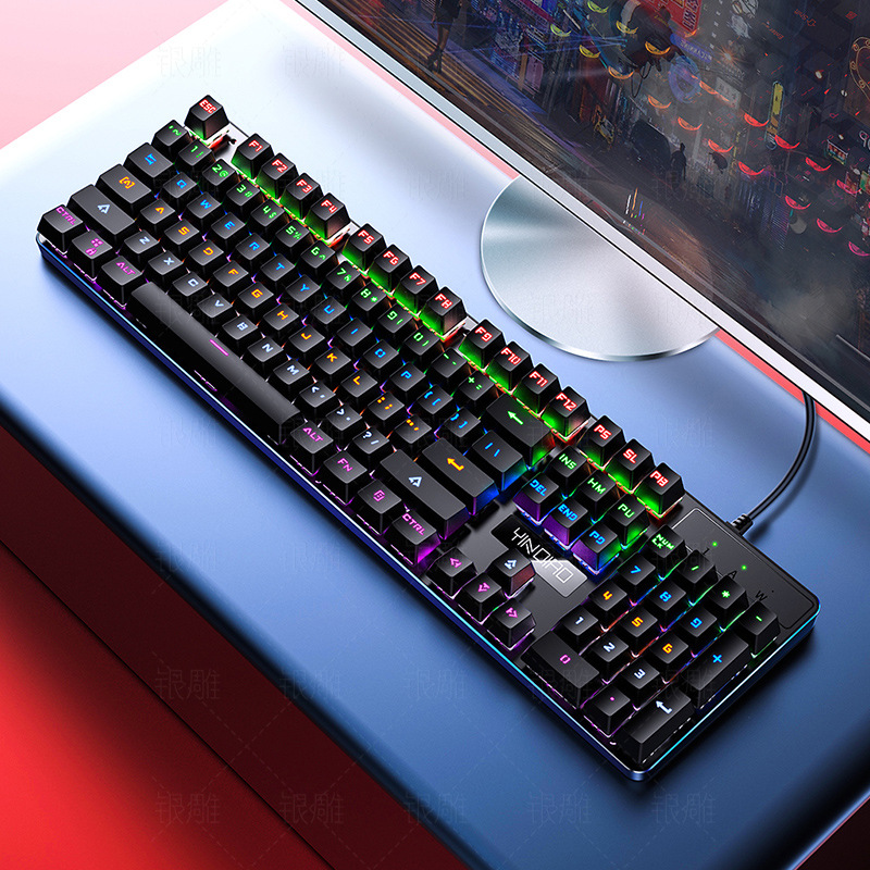 Zk-3 Computer Accessories Slim Wired Usb Led Rgb Backlight Pc Arabic Gamer Gaming Mechanical Keyboard 