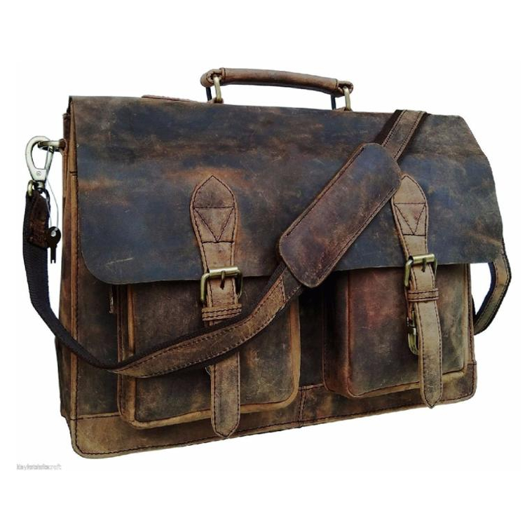Handmade Buffalo Leather Messenger Cross-body Laptop Travel Handbag Office Briefcase Rustic Bag Best Gift 
