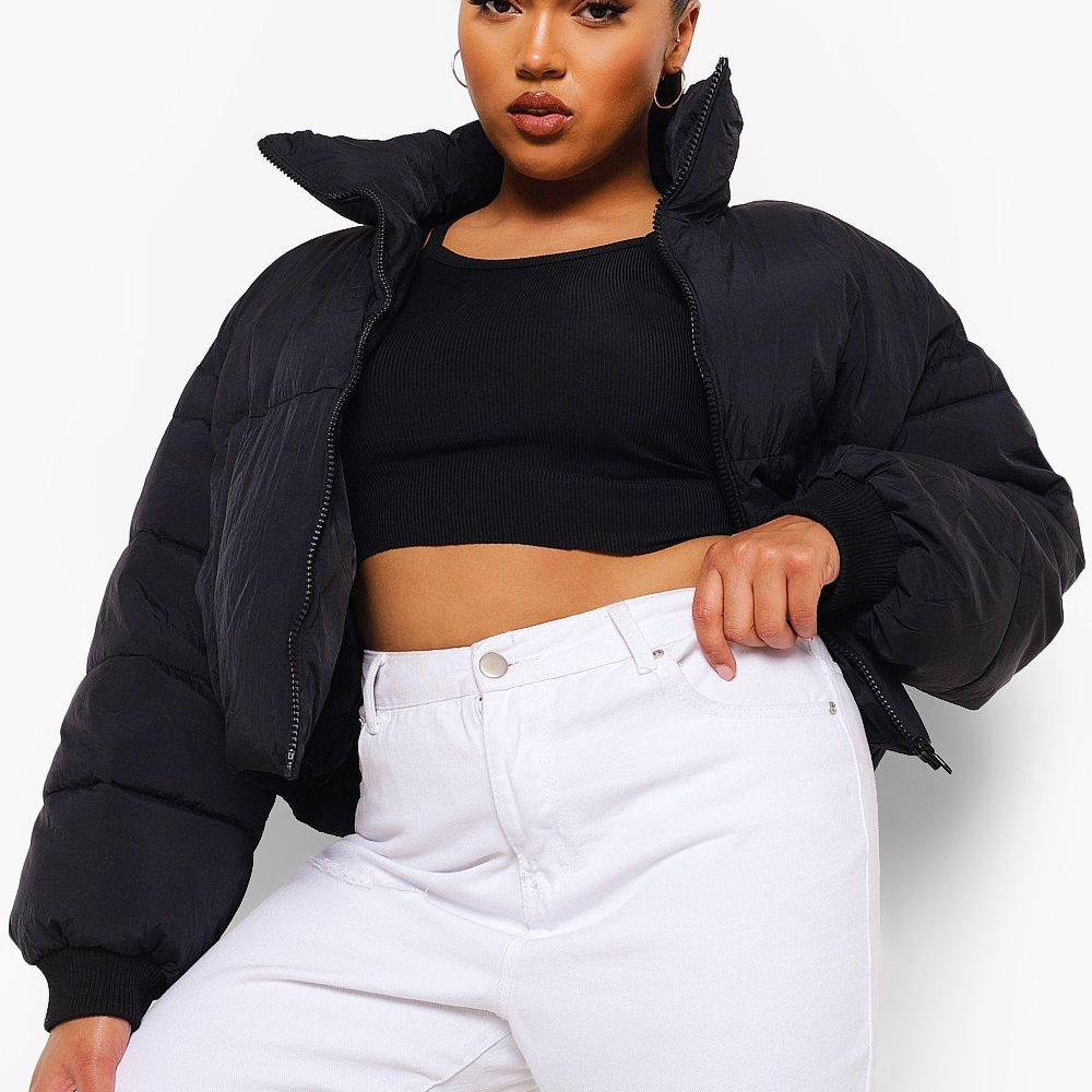 Factory Customized Logo Premium Puffy Windcheater Padded Jacket Softshell Zip Up Black Puff Winter Bubble Puffer Men's Jackets 