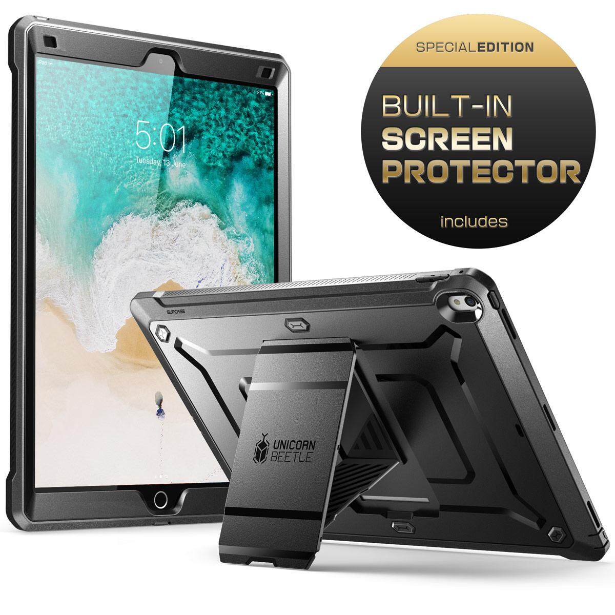 SUPCASE iPad Pro 12.9 2017 case Heavy Duty Full-Body Rugged Protective Case with Screen Protector and Kickstand