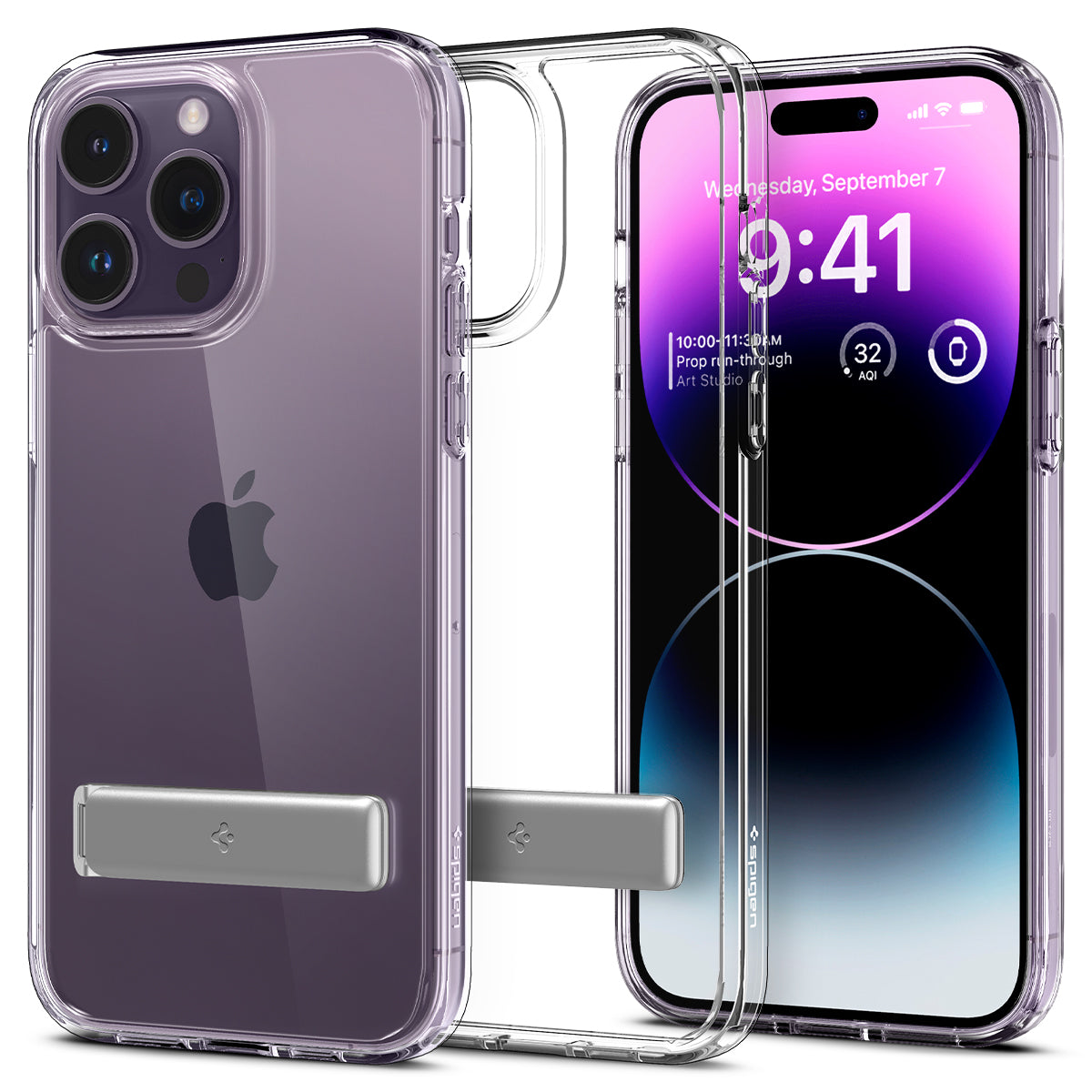 Spigen iPhone 14 Pro Case Ultra Hybrid S Casing Built-in Kickstand Drop Protective Slim Design iPhone 14 Pro Cover
