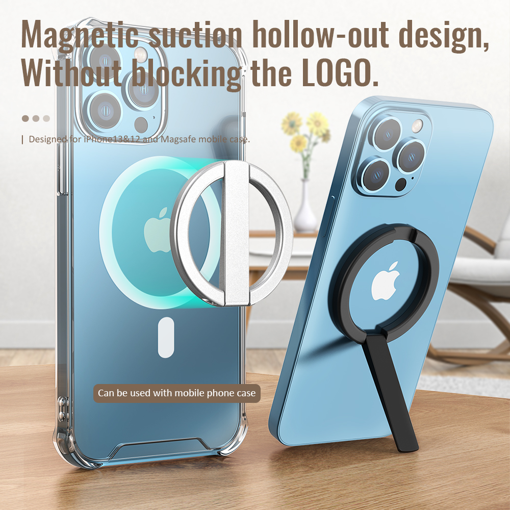 DISOUR Original For Magsafe Magnetic Stand Mini Alloy Material Portable Foldable Desktop Holder Bracket For iPhone 12 13 Pro ProMax Series Magsafe Case Dedicated For All Phones Case