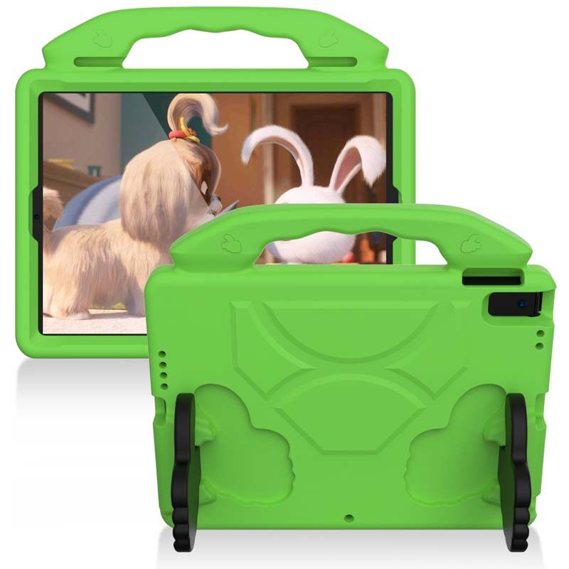 For 2020 iPad 8 10.2 inch Gen 7 2019 iPad Air 3 Pro 10.5 inch EVA Portable Stand Kids Safe Case Foam Shockproof Tablet Cover Foldable Thumb Standing Holder