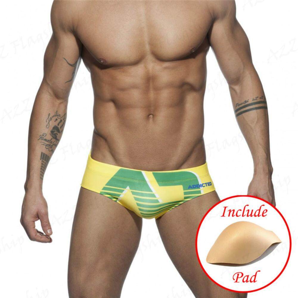 WaterPlay Men Swim Trunks Swimwear Swim Briefs Surf Beach Wear Swimsuit Low Rise Swiming Trunks ADS153 ADSWIM