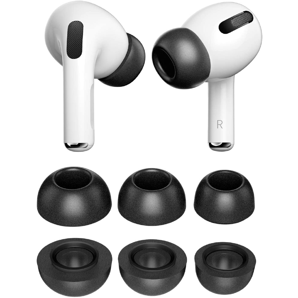 1 Pair  Sponge Silicone Memory Foam Ear Tips For AirPods Pro Replacement Earpads