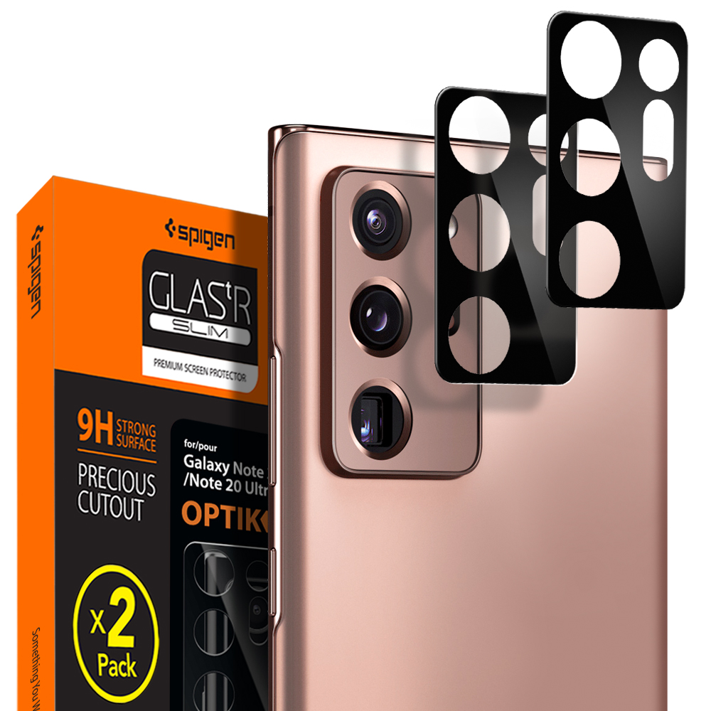 [2 Pack] Spigen Note 20 Ultra Optic Lens Samsung Galaxy Camera Lens Tempered Glass Screen Protector