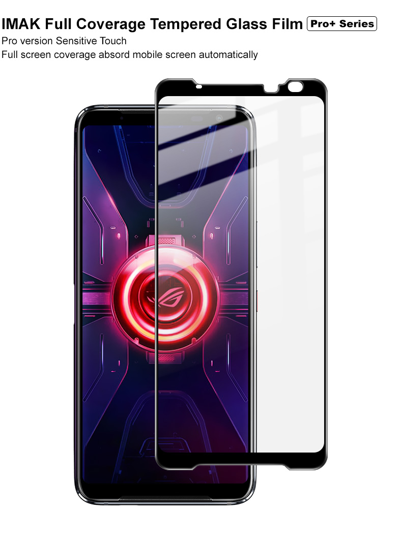 [SG] Asus ROG Phone 3 (ZS661KS) Tempered Glass Screen Protector - Imak Full Coverage 9H Curved PRO+ FULL Adhesive Glue