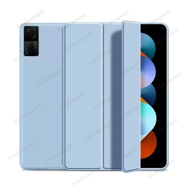 Silicone Folding Case for Xiaomi Redmi Pad Case Smart Pu Leather Cover Funda for Redmi Pad 2022 10.6 Soft Ultra Slim Tablet Case